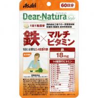 アサヒフードアンドヘルスケア 健康辅助食品 DEAR－NATURA STYLE 鉄×マルチビタミン 60粒