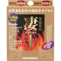 宝仙堂 男性用 精力提升 保健品 宝仙堂の凄十 1－DAYパック 4粒