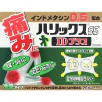 狮王 腰酸背痛 肌肉痛 关节痛 膏药 ハリックス55 IDプラス 20枚