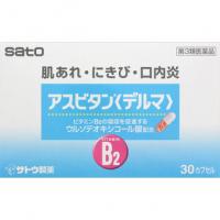 佐藤制药 口腔炎 皮肤干燥 アスビタン〈デルマ〉 30カプセル