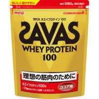 明治 SAVAS 可可口味蛋白粉 促进肌肉生成 健身 袋装 ザバス ホエイプロテイン100 ココア 1050G