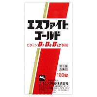 SS 白兔制药 眼睛疲劳 肩膀痛 腰痛 维他命 B1 6 12 E エスファイトゴールド 180片