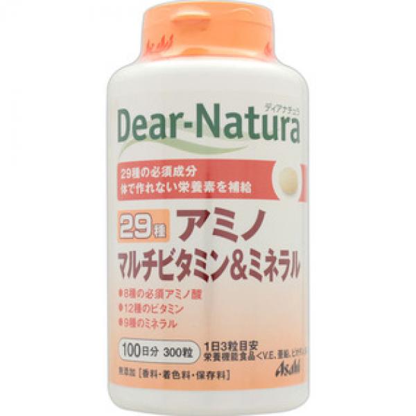 アサヒフードアンドヘルスケア 健康辅助食品 DEAR－NATURA 29 アミノ マルチビタミン＆ミネラル 300粒
