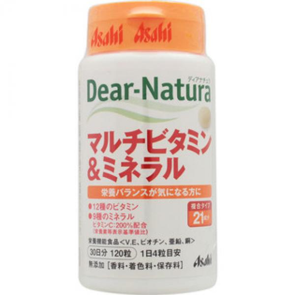 アサヒフードアンドヘルスケア 健康辅助食品 DEAR－NATURA マルチビタミン＆ミネラル 120粒