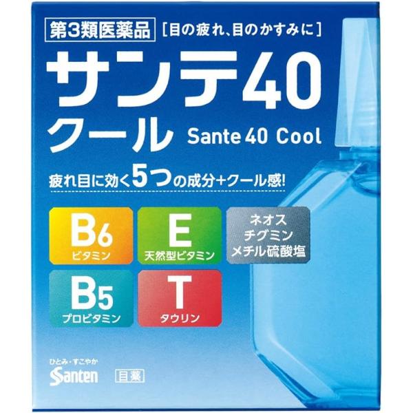 参天制药 40cool 清凉眼药水 サンテ40クール 12ML