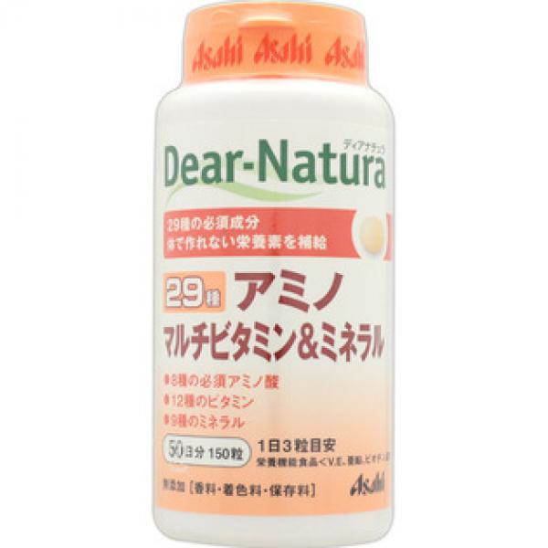 アサヒフードアンドヘルスケア 健康辅助食品 DEAR－NATURA 29 アミノ マルチビタミン＆ミネラル 150粒