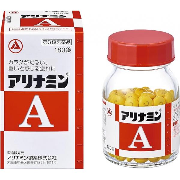 武田制药 缓解眼疲劳肩痛腰痛 维生素制剂 A片  アリナミンA 180片