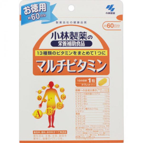 小林制药 营养辅助食品 综合维生素 マルチビタミン＜お徳用60日分＞ 60T