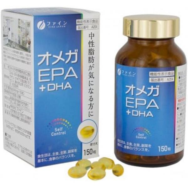 ファイン 機能性表示食品 オメガ EPA + DHA 150粒