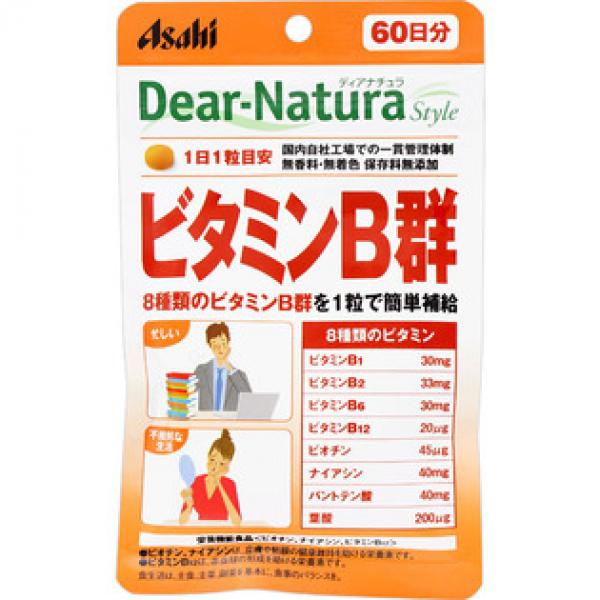 アサヒフードアンドヘルスケア 健康辅助食品 DEAR－NATURA STYLE ビタミンB群 60粒